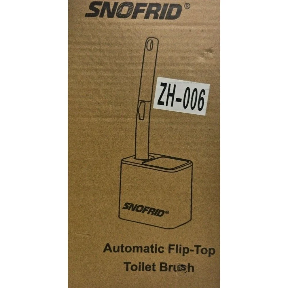 SNOFRID Disposable Toilet Brush Toilet Bowl Wand Holder Set 24PCS Cleaner - NEW